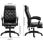 Silla De Oficina Escritorio Ejecutiva Con Reposapies - Miniatura 2
