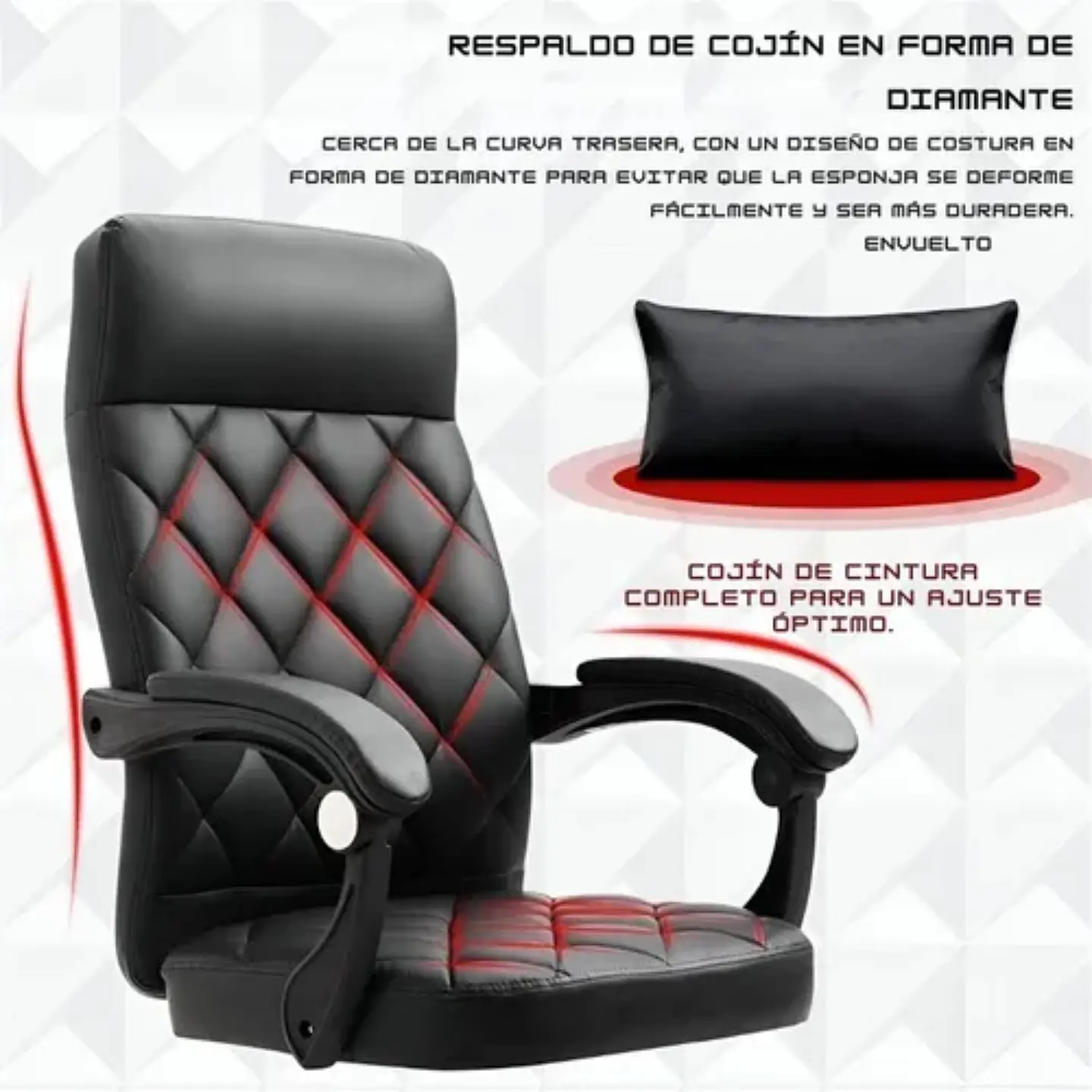 Silla De Oficina Escritorio Ejecutiva Con Reposapies 4