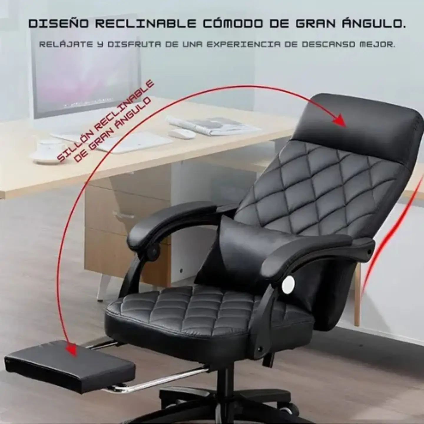 Silla De Oficina Escritorio Ejecutiva Con Reposapies 6