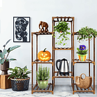 Estante Para Macetas Soporte De Plantas Huerto Decorativo 3