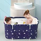 Bañera Plegable Adultos Niños 120x55CM Spa Portatil - Miniatura 6