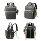 Mochila Pañalera Bolso Maternal Mudador Infantil Para Bebe - Miniatura 3