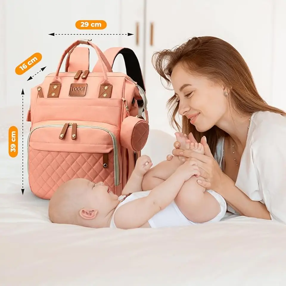 Mochila Pañalera Bolso Maternal Mudador Infantil Para Bebe 5