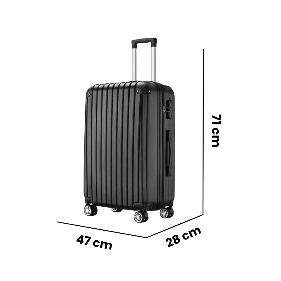 Maleta de Viaje Grande Expandible Resistente Con Cerradura 2