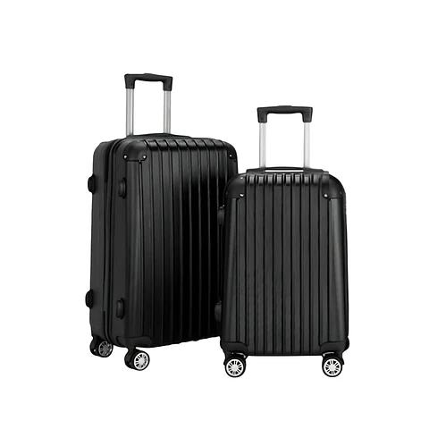 Set De 2 Maletas De Viaje Equipaje Resistente Con Cerradura