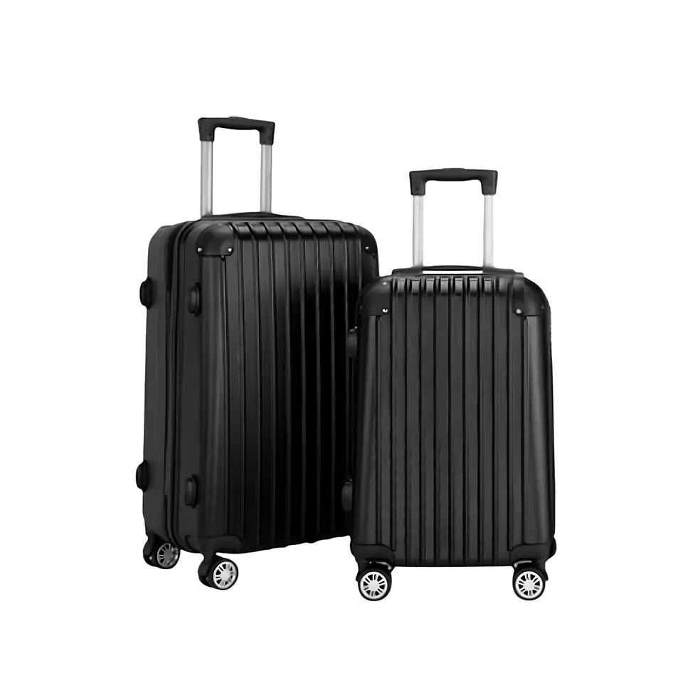 Set De 2 Maletas De Viaje Equipaje Resistente Con Cerradura 1