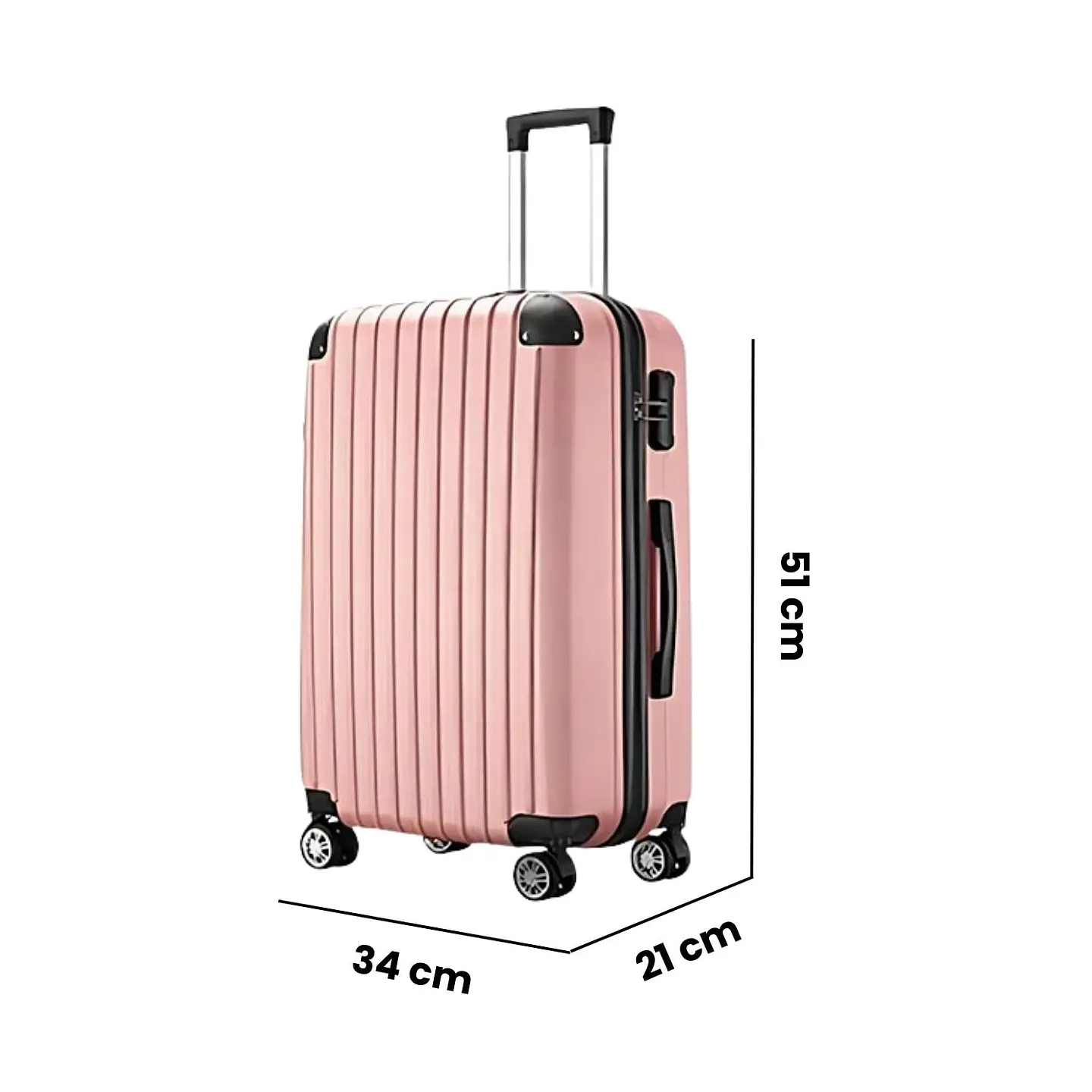 Set De 2 Maletas De Viaje Equipaje Resistente Con Cerradura 9