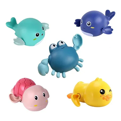 Kit 5 Juguetes Para Baño Ducha Bañera Para Bebé Niños