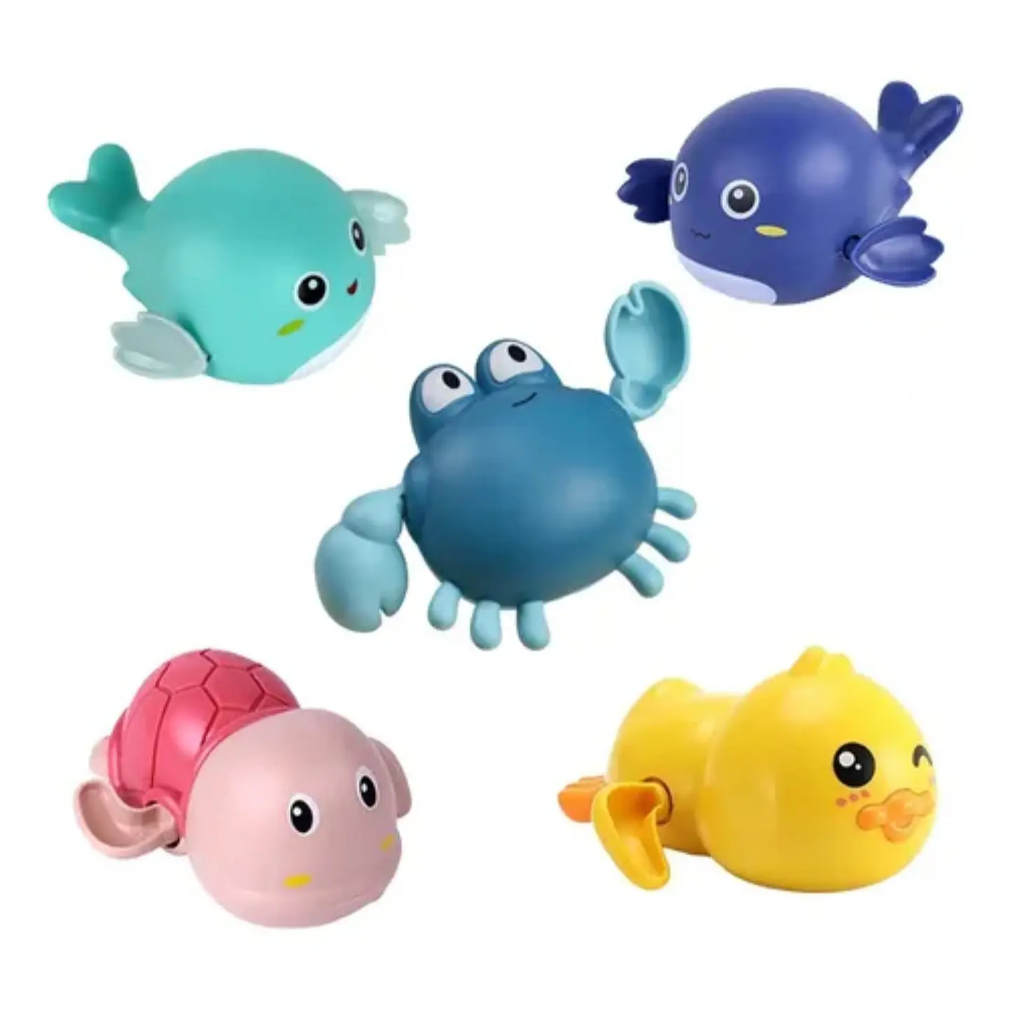 Kit 5 Juguetes Para Baño Ducha Bañera Para Bebé Niños 1