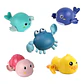 Kit 5 Juguetes Para Baño Ducha Bañera Para Bebé Niños - Miniatura 1