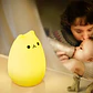 Lampara Led Silicona Gato Kawaii Luz Nocturna Espanta Cuco - Miniatura 3