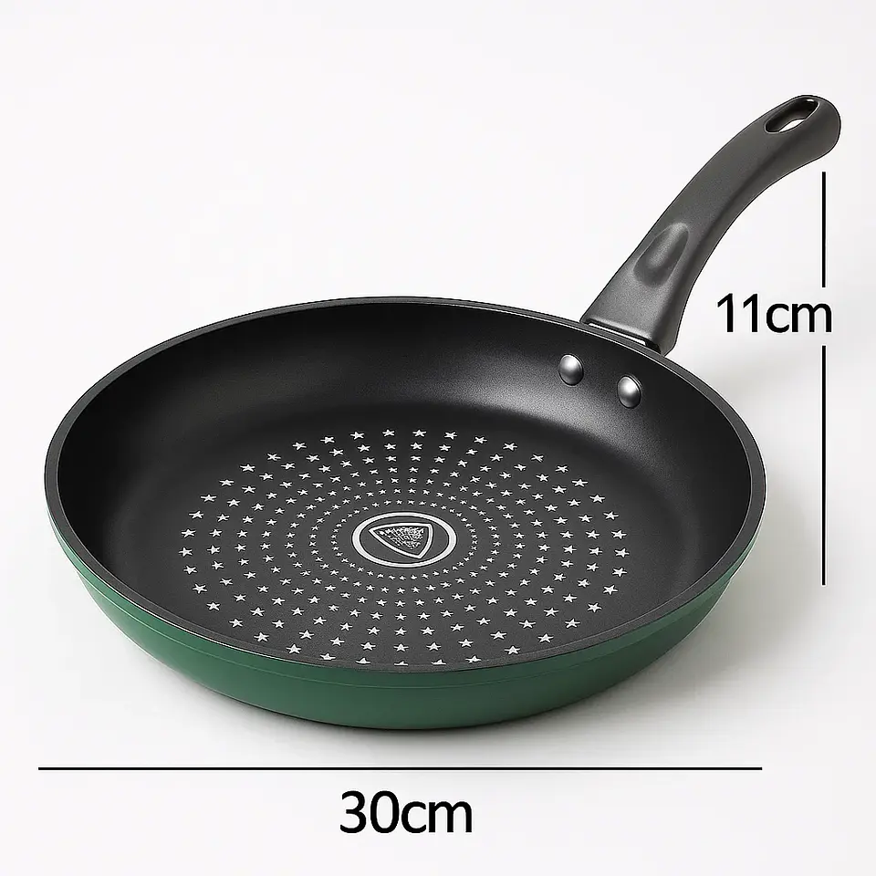 Sartén De Cocina Coccion Antiadherente 30cm Con Tapa 5