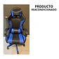 Silla Gamer Con Luz Rgb Reposapiés Y Masajeador Reclinable (Reacondicionado) - Miniatura 10