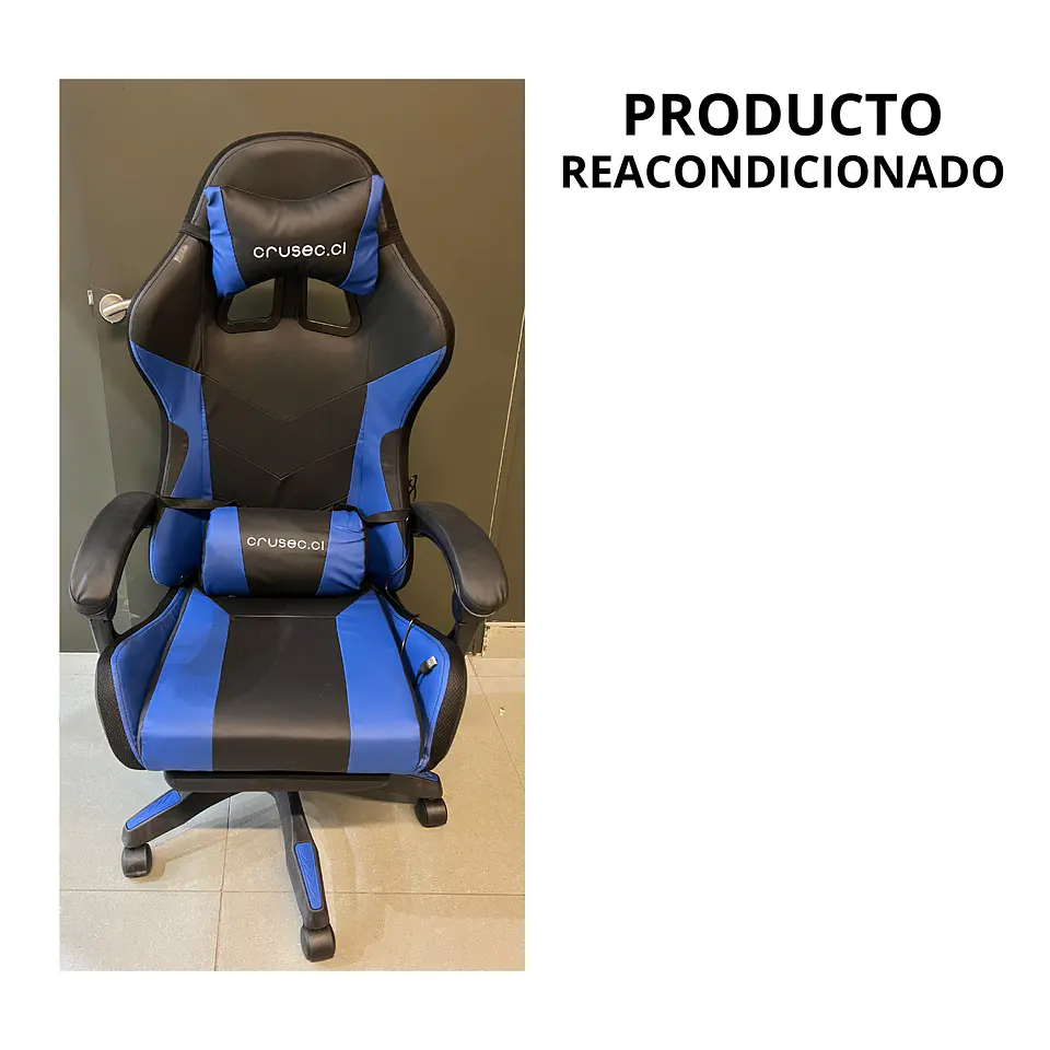 Silla Gamer Con Luz Rgb Reposapiés Y Masajeador Reclinable (Reacondicionado) 10