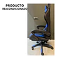 Silla Gamer Con Luz Rgb Reposapiés Y Masajeador Reclinable (Reacondicionado) - Miniatura 12