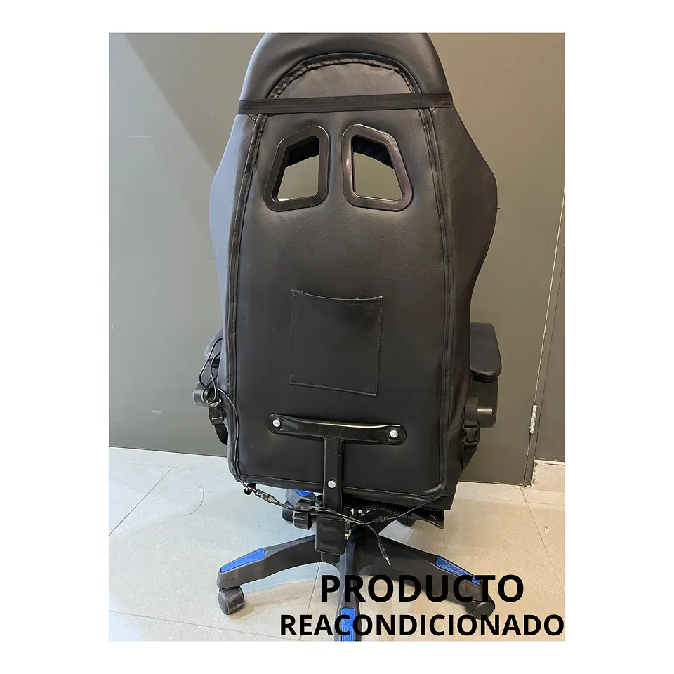 Silla Gamer Con Luz Rgb Reposapiés Y Masajeador Reclinable (Reacondicionado) 13