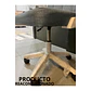Silla De Oficina De Tela Altura Con Ajustable Y Ruedas (Reacondicionado) - Miniatura 4