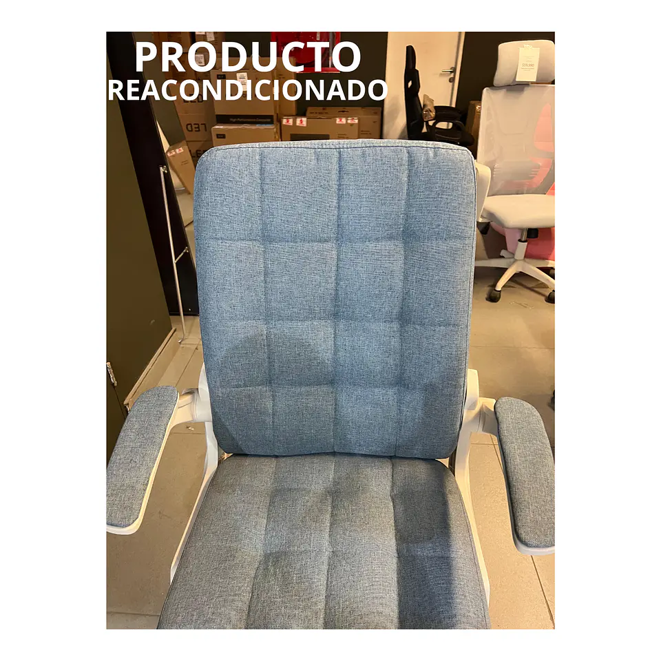 Silla De Oficina De Tela Altura Con Ajustable Y Ruedas (Reacondicionado) 3