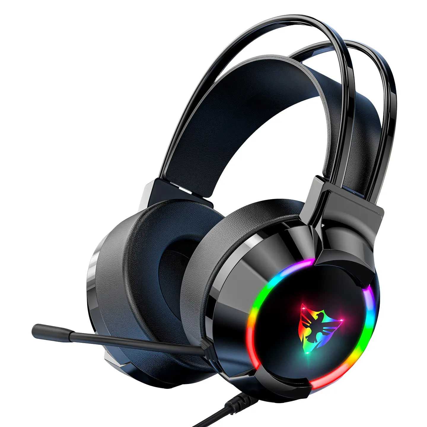 Audifonos Con Microfono Gamer Auriculares Diadema USB RGB 1