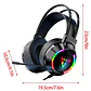 Audifonos Con Microfono Gamer Auriculares Diadema USB RGB - Miniatura 2