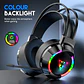 Audifonos Con Microfono Gamer Auriculares Diadema USB RGB - Miniatura 3
