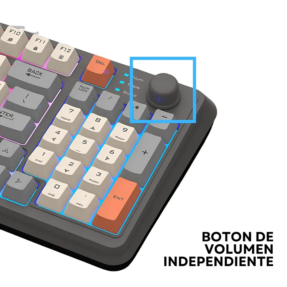 Teclado K82 + Mouse para PC gamer con luces LED RGB 3