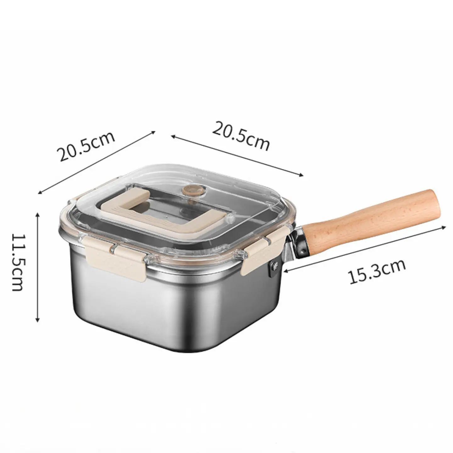 Olla Multiusos Cacerola Sarten Para Freir Hervir Con Pinza 2