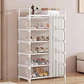 Zapatero De 7 Niveles Metal Organizador + Cortina - Miniatura 3