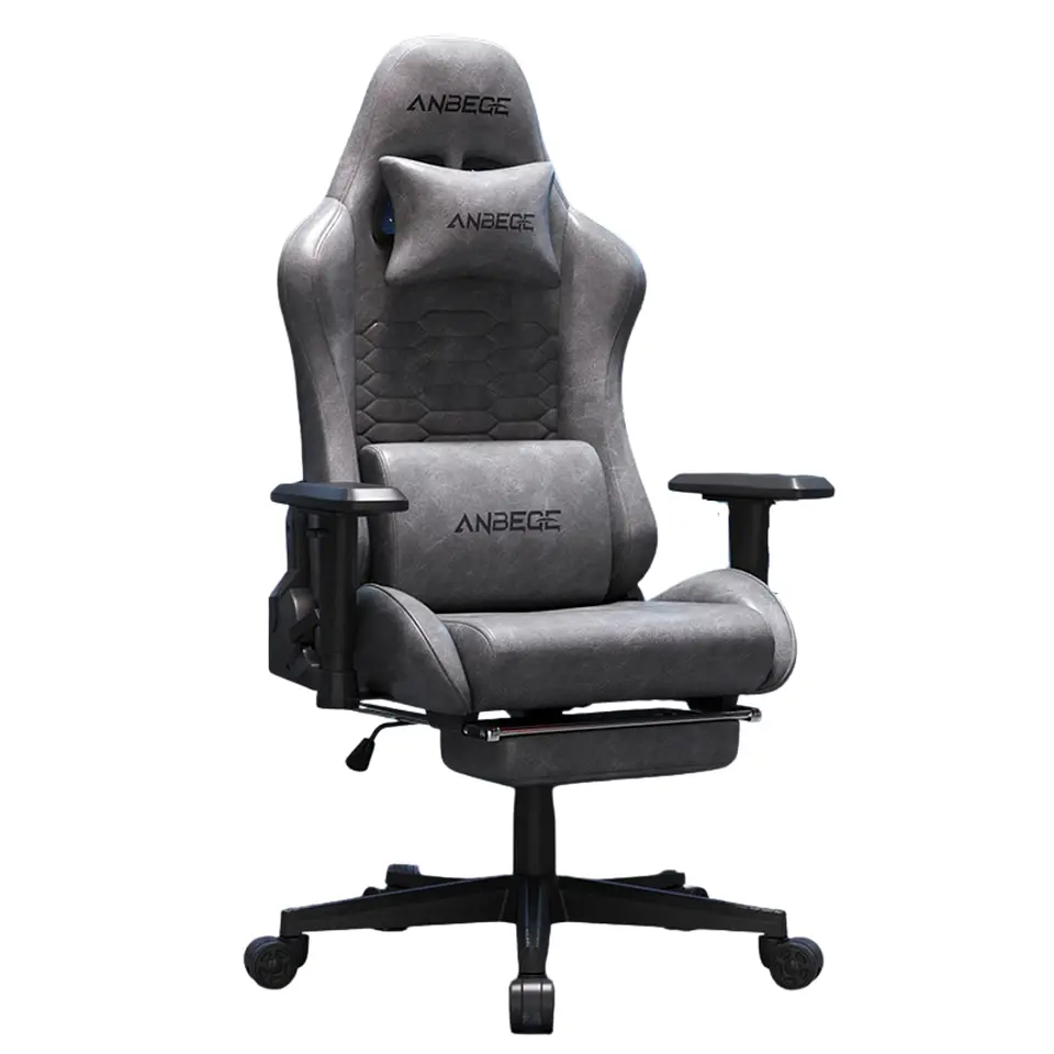 Silla Gamer Ergonómica Con Reposapiés Reclinable Profesional 1