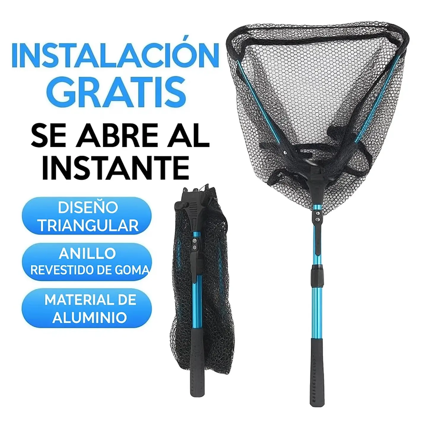 Chinguillo Red De Pesca Malla Plegable Piscina Trampa Caza 4