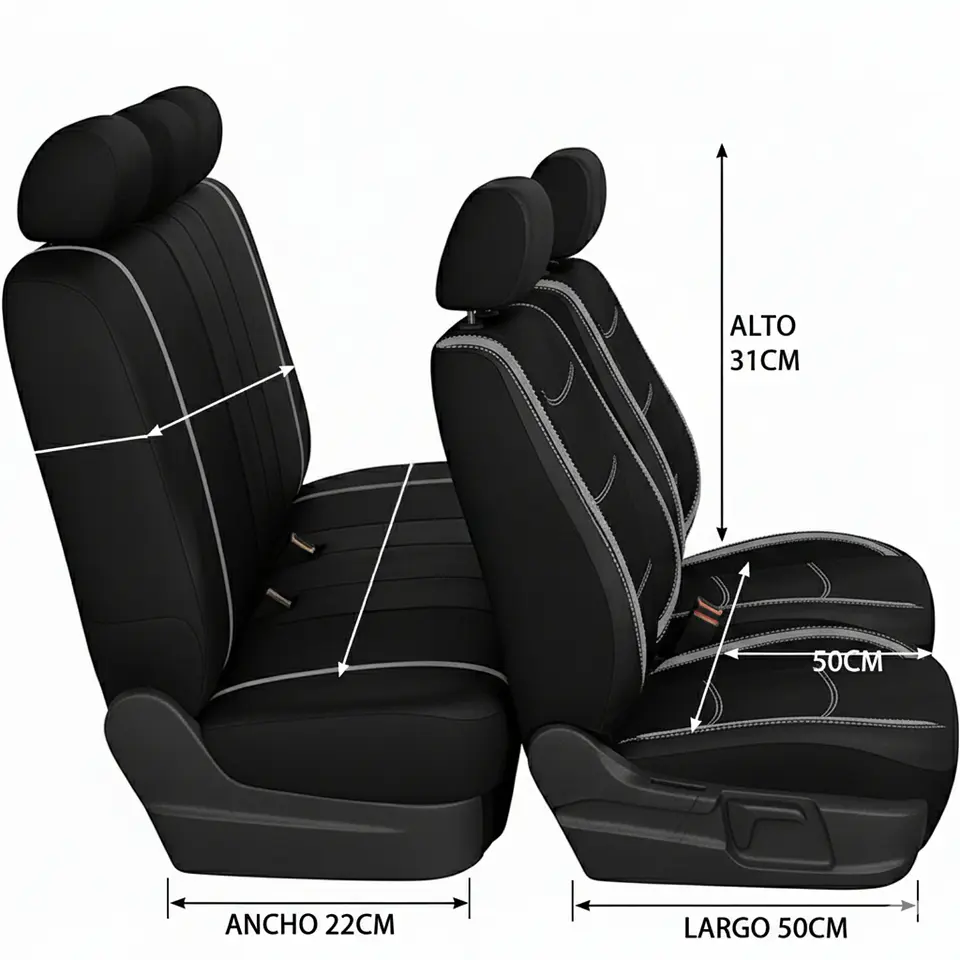 Cubreasientos Funda Universal Completo Para Automovil 2