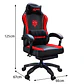 Silla Gamer Con Soporte Lumbar Reclinable 135° Y Reposapies - Miniatura 5
