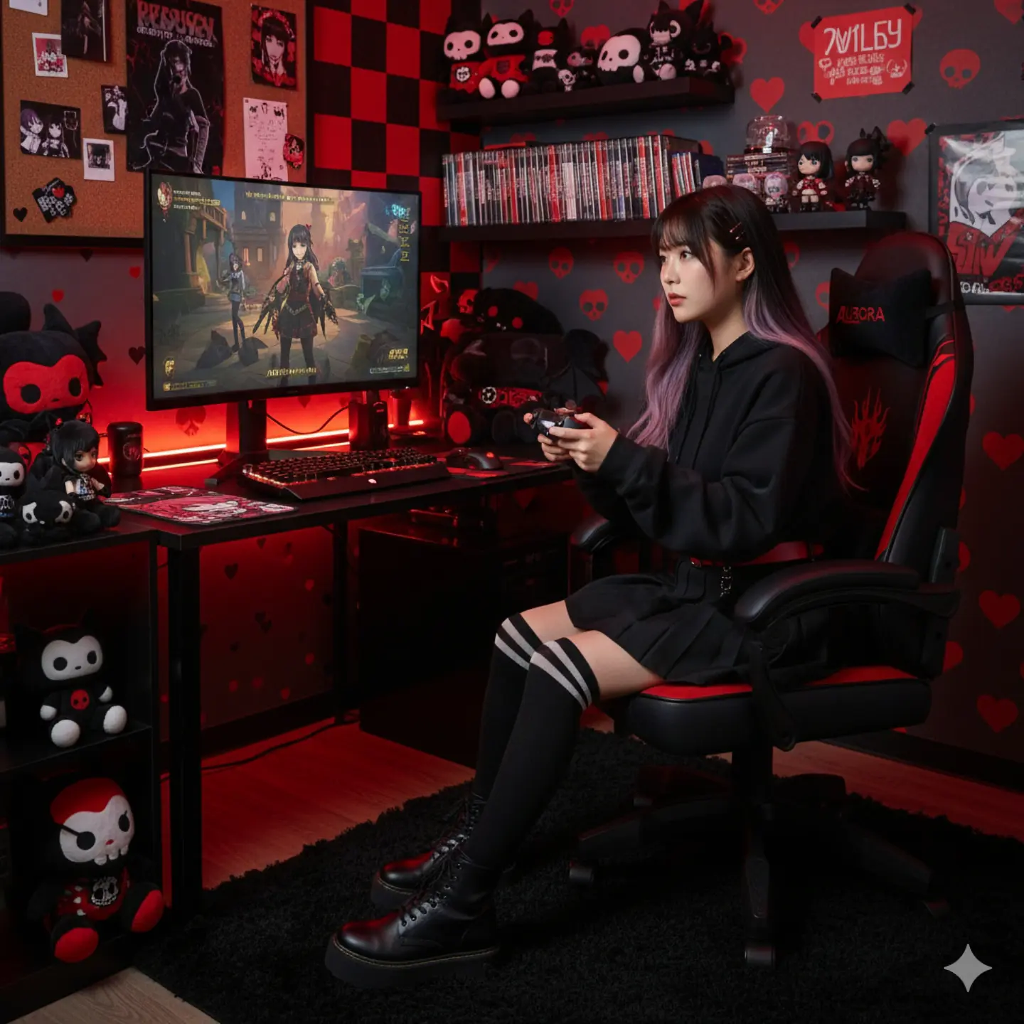 Silla Gamer Con Soporte Lumbar Reclinable 135° Y Reposapies 6
