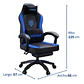 Silla Gamer Con Soporte Lumbar Reclinable 135° Y Reposapies - Miniatura 8