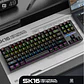 Teclado Gamer SK16 QWERTY Con Luz RGB 87 Teclas Mecanico - Miniatura 4