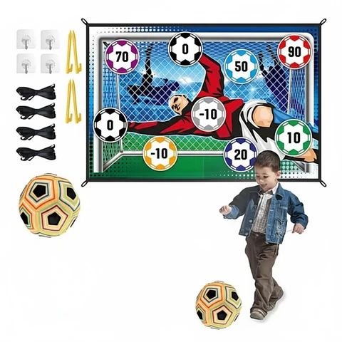 Juego de Futbol Portería De Velcro Para Niños Con Pelota