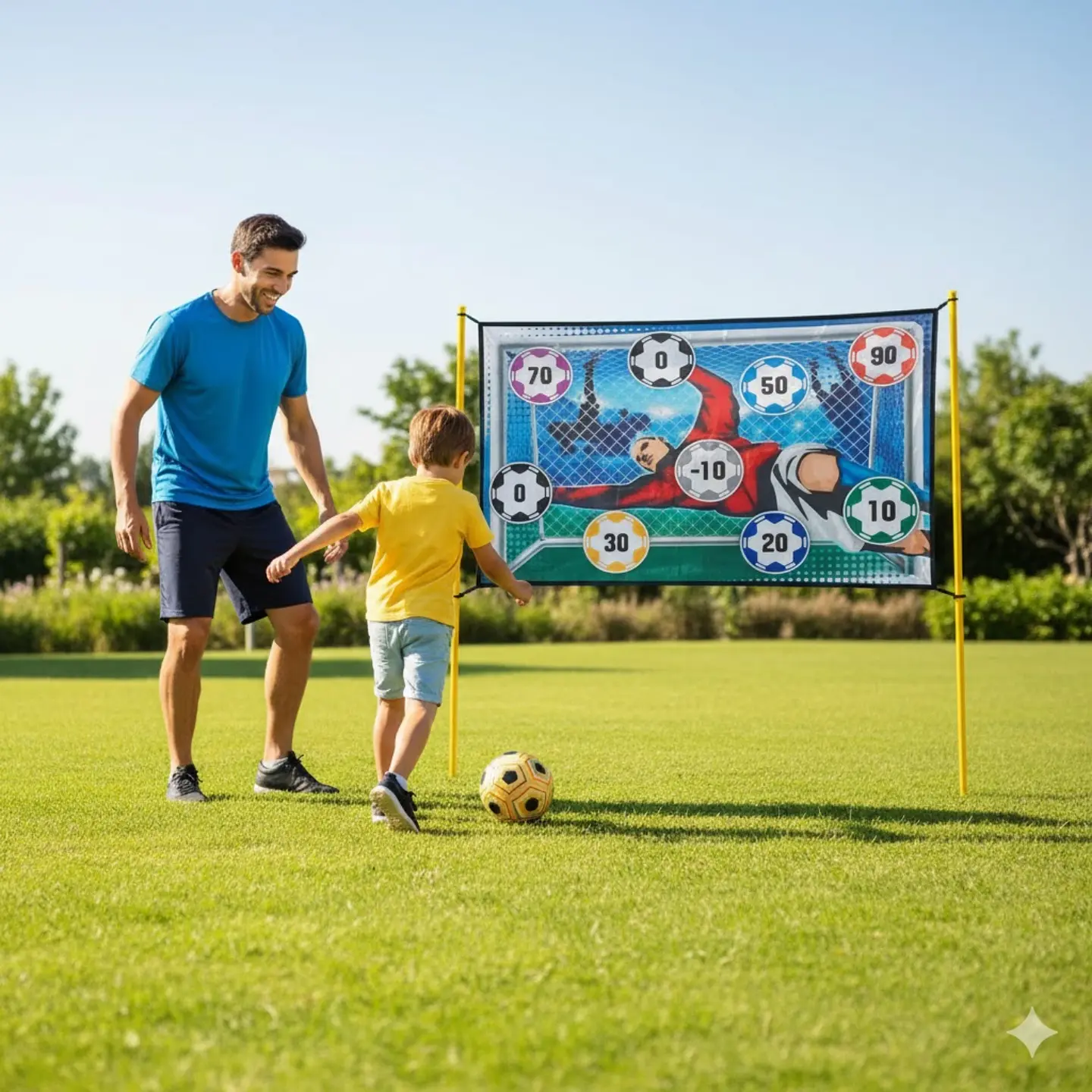Juego de Futbol Portería De Velcro Para Niños Con Pelota 3