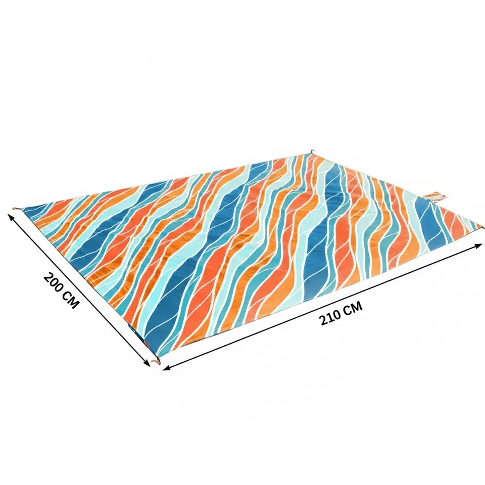 Alfombra Manta Impermeable 210x200cm De Picnic Playa Verano 2