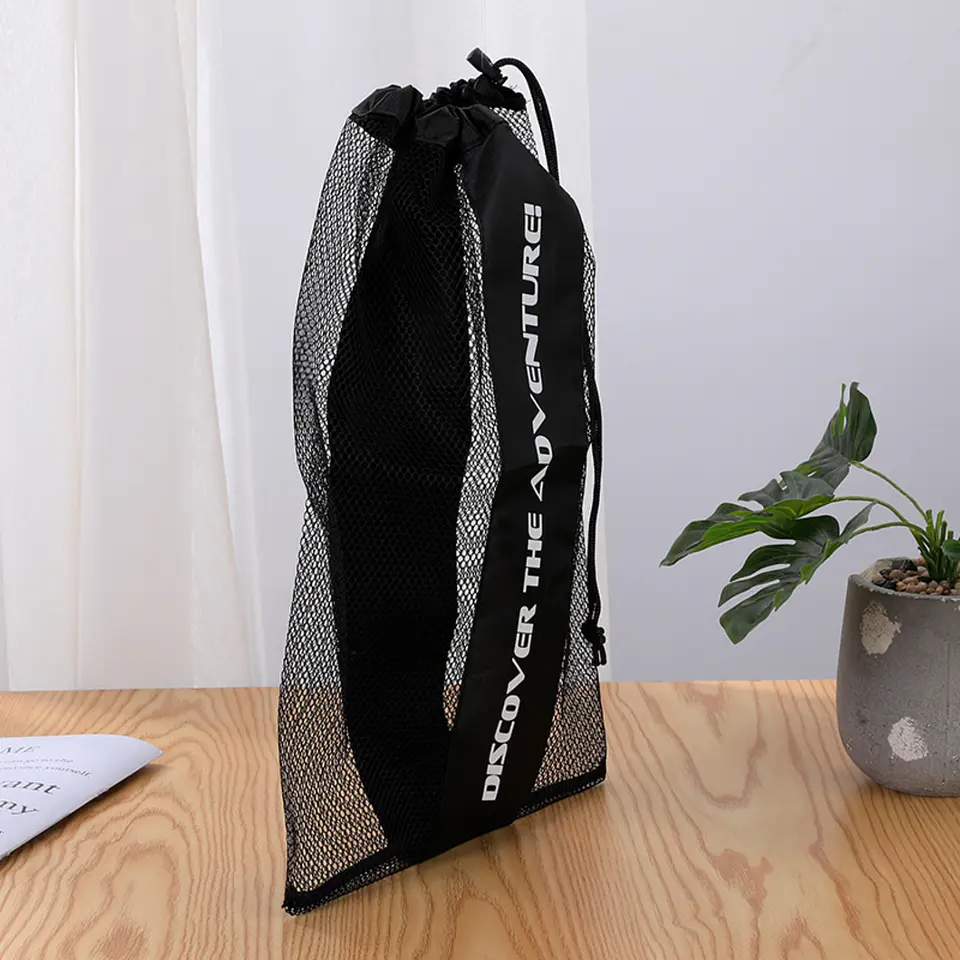 Bolso De Malla Con Cordon Para Playa Piscina Hogar Multiuso 3
