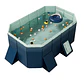 Piscina Infantil 2.6 Metros Armable Plegable Para Exteriores - Miniatura 1
