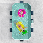 Piscina Infantil 2.6 Metros Armable Plegable Para Exteriores 4