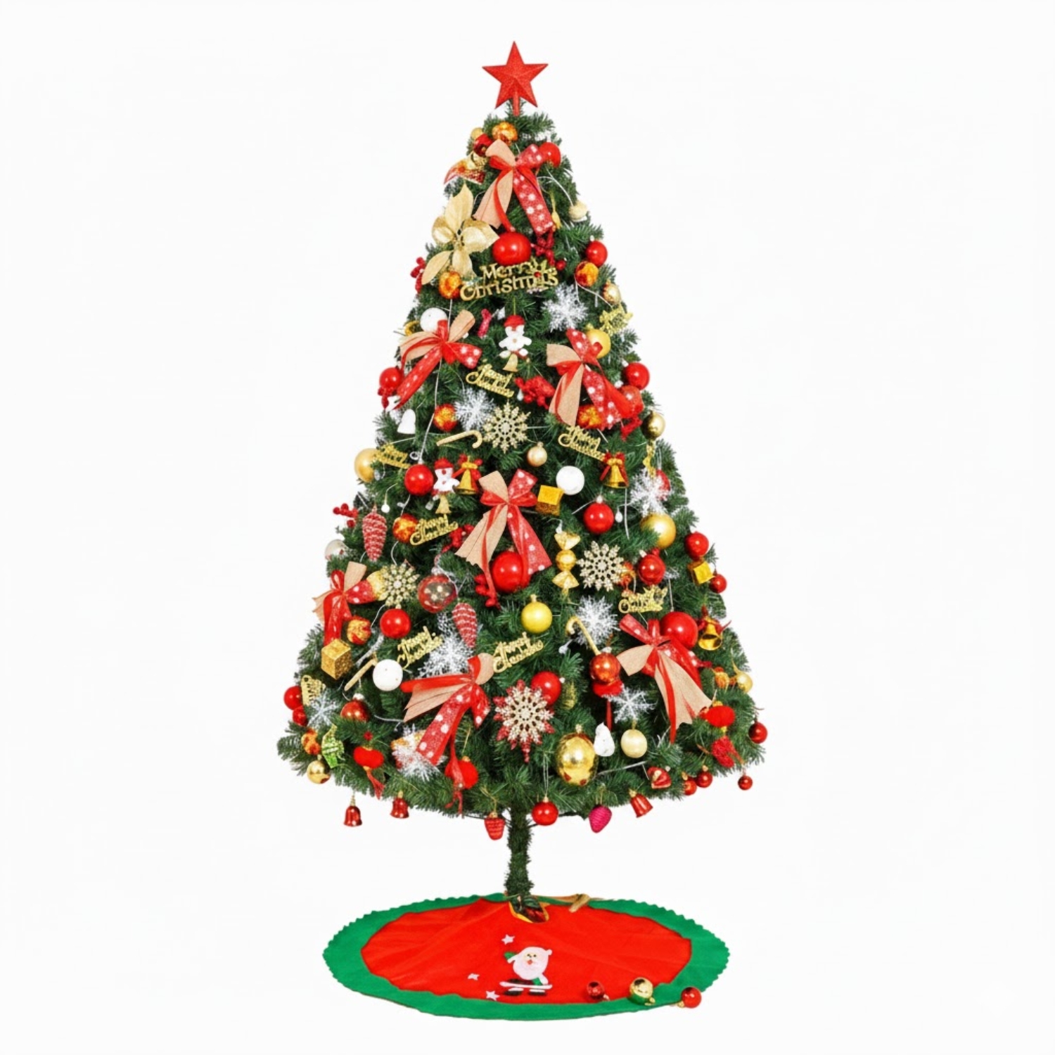 Arbol De Navidad 180 Cm Nevado Blanco Frondoso