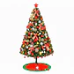 Arbol De Navidad 180 cm Artificial Frondoso Con Accesorios - Miniatura 1