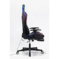 Silla Gamer Luz RGB Soporte Lumbar Reclinable Reposapiés - Miniatura 5