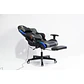 Silla Gamer Luz RGB Soporte Lumbar Reclinable Reposapiés - Miniatura 6