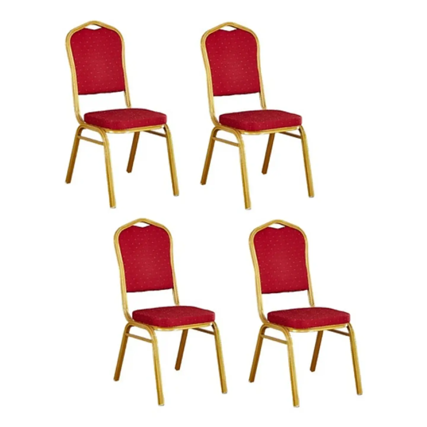 Pack 4 Silla Tapizada Eventos Fiestas Conferencias Comedor (Reacondicionado) 1