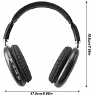 Audífonos Diadema Gamer P9 Bluetooth Cancelación de Ruido 4