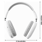 Audífonos Diadema Gamer P9 Bluetooth Cancelación de Ruido 6