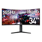 Monitor Pantalla Gamer Curvo 34