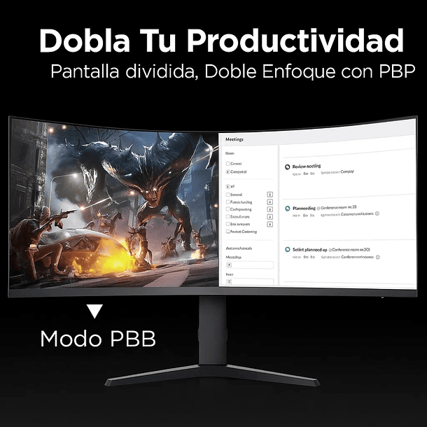 Monitor Pantalla Gamer Curvo 34